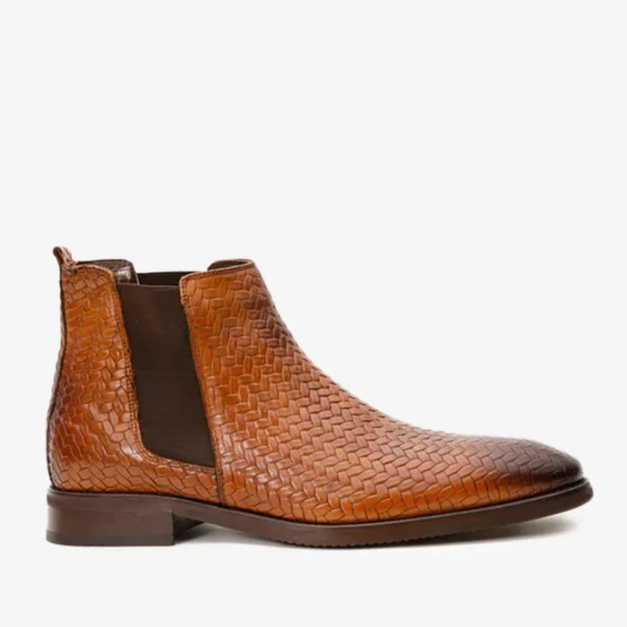 Men The Oslo Tan Leather Chelsea Boot Vinci Leather Boots