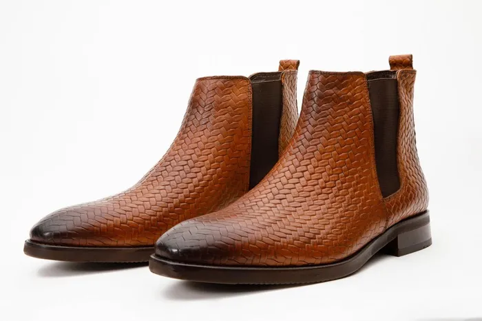 Men The Oslo Tan Leather Chelsea Boot Vinci Leather Boots
