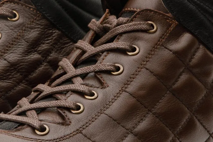 Men The Riga Brown Leather Casual LaceUp Boot With A Zipper Vinci Leather Boots