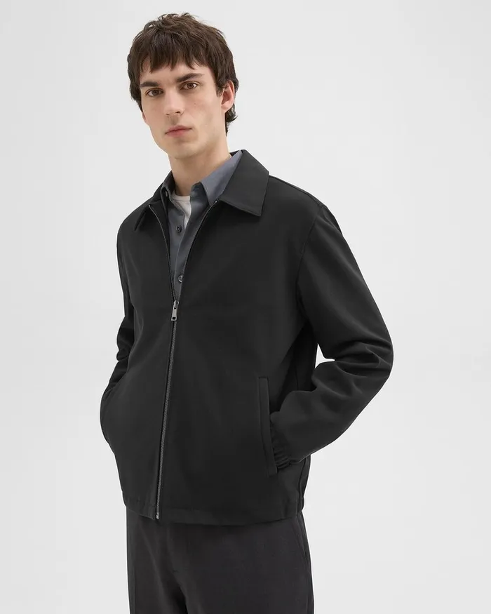 Men Theory Blazers Jackets Brody Jacket In Precision Ponte Black