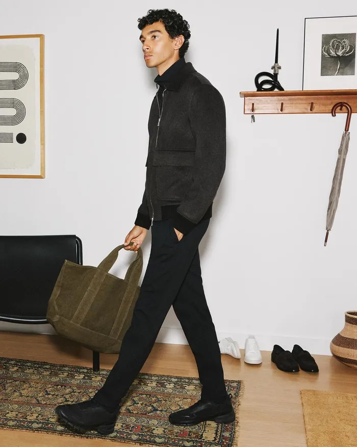 Men Theory Pants Drawstring Pant In Scuba Black