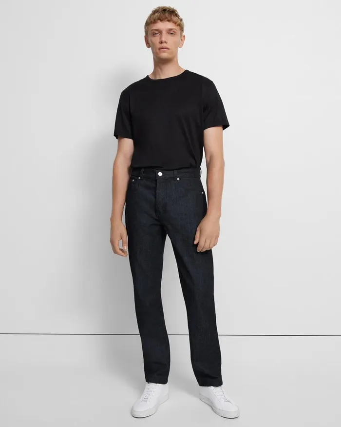 Men Theory Pants Helmut Lang And Uniqlo Classic Cut Jean In Denim Black