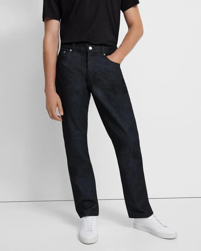 Men Theory Pants Helmut Lang And Uniqlo Classic Cut Jean In Denim Black