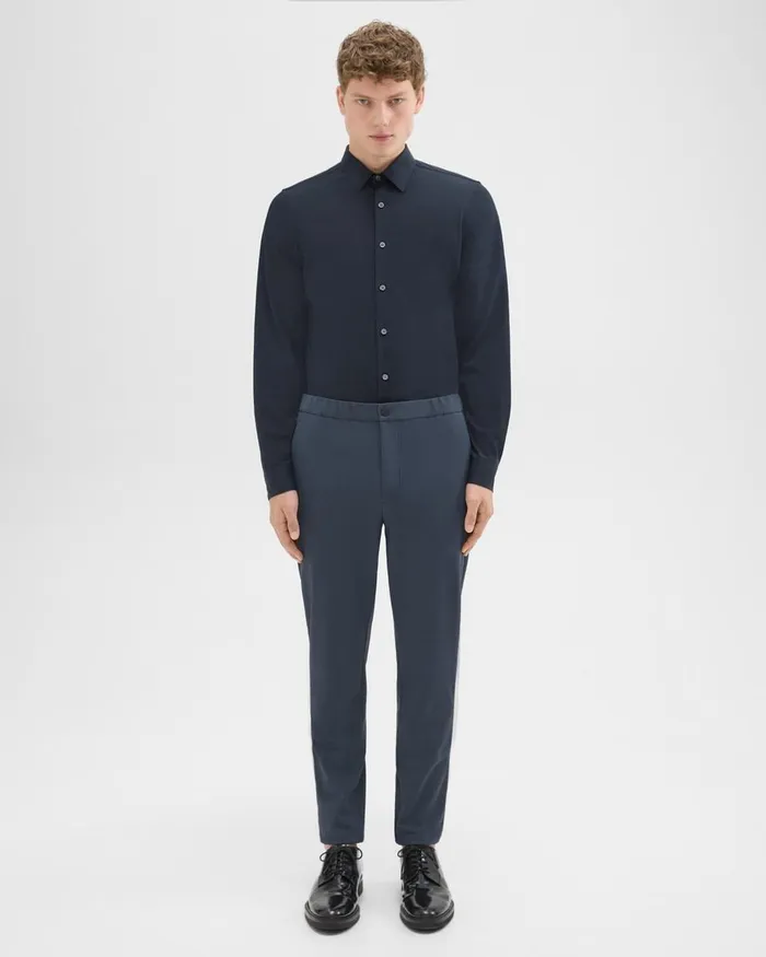 Men Theory Pants Terrance Jogger In Precision Ponte Basalt