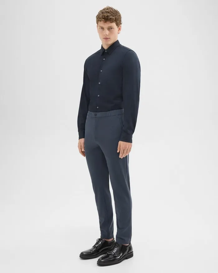 Men Theory Pants Terrance Jogger In Precision Ponte Basalt