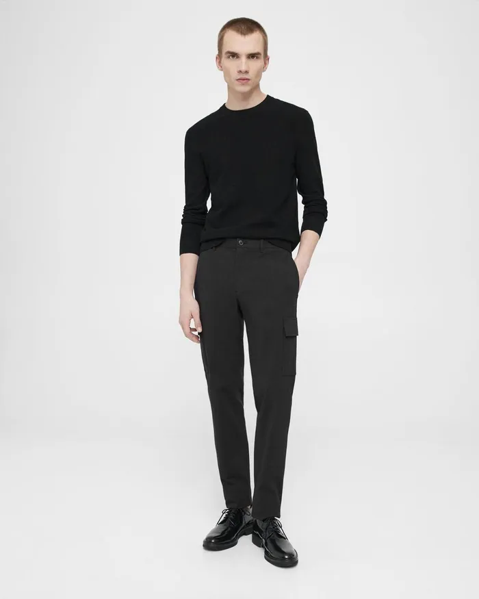 Men Theory Pants Zaine Cargo Pant In Neoteric Twill Black