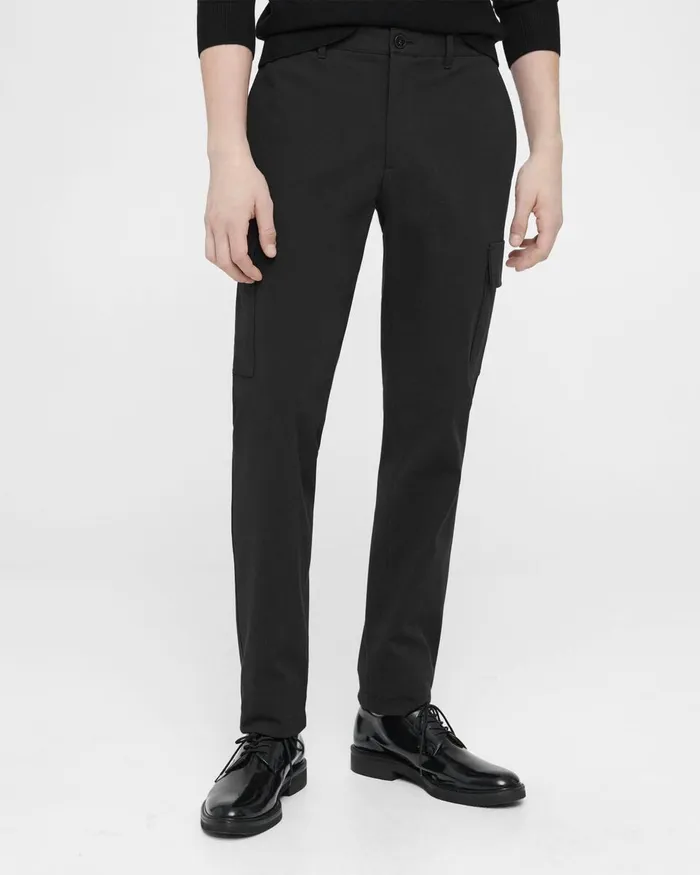 Men Theory Pants Zaine Cargo Pant In Neoteric Twill Black