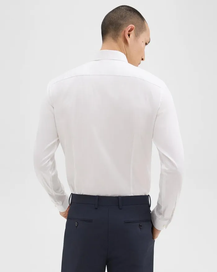 Men Theory Shirts Sylvain Shirt In Good Cotton White