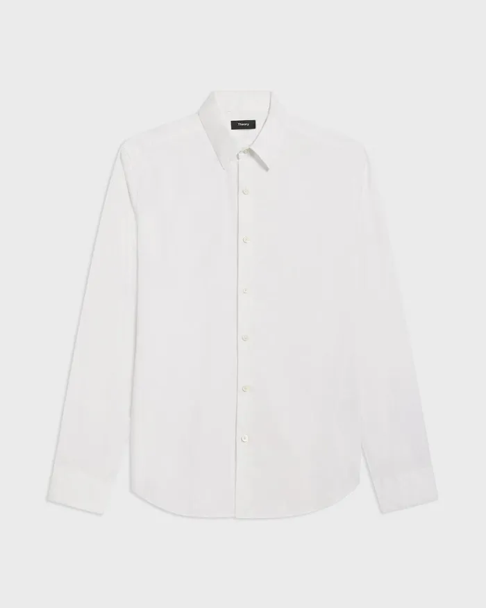 Men Theory Shirts Sylvain Shirt In Good Cotton White