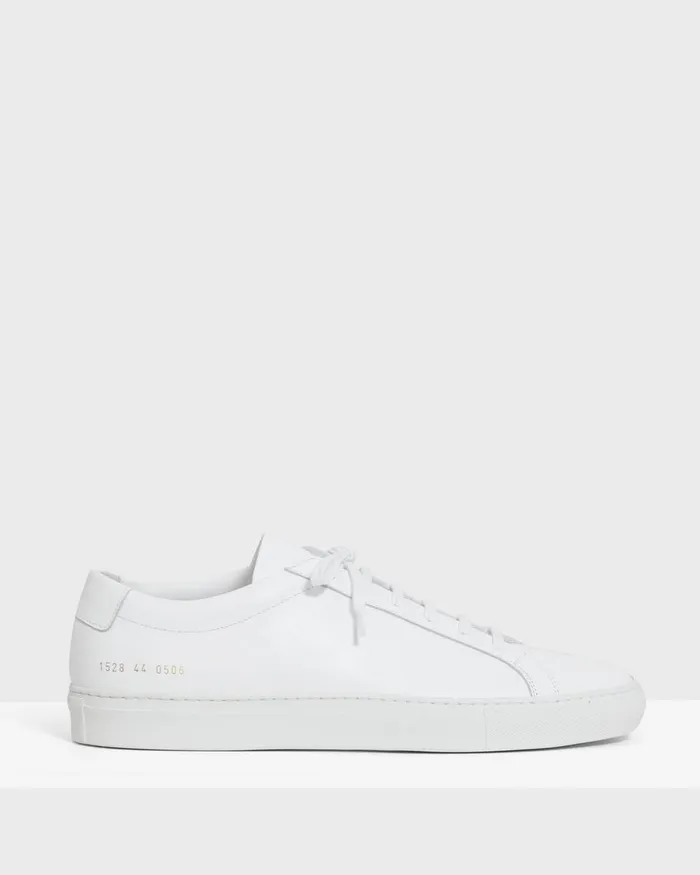 Men Theory Shoes Common Projects Original Achilles Sneakers White