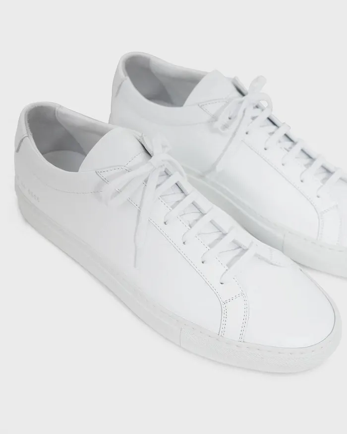 Men Theory Shoes Common Projects Original Achilles Sneakers White