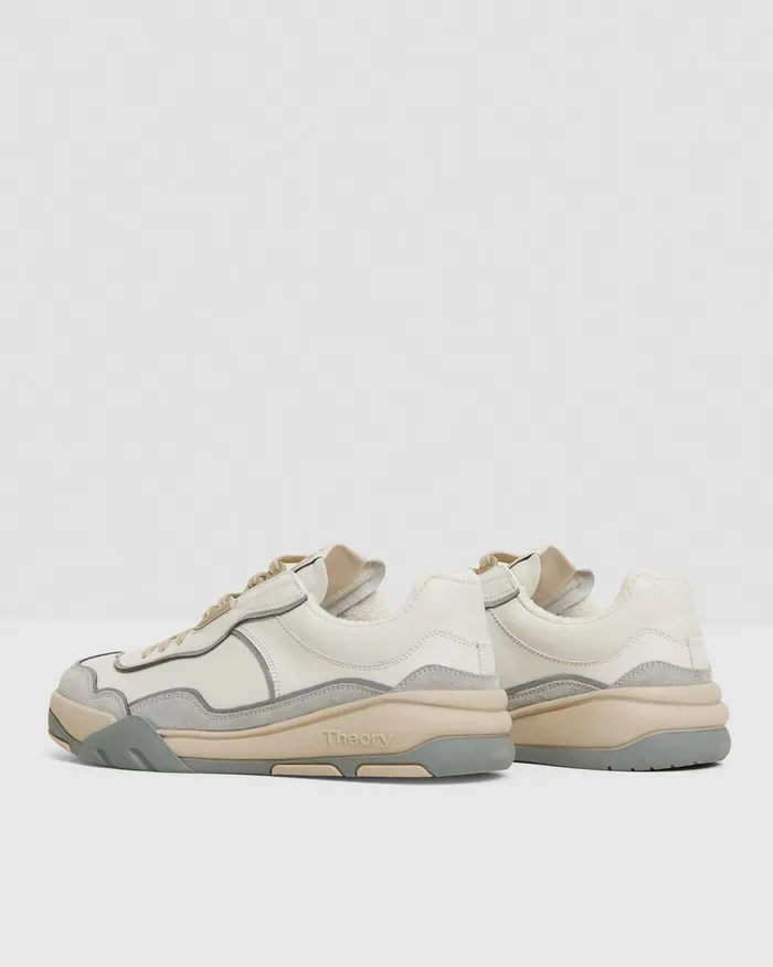 Men Theory Shoes Leather Sneaker Plaster