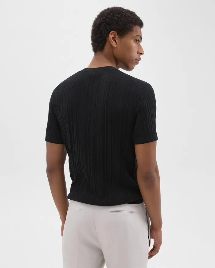 Men Theory Sweaters Cardigans Damian Tee In Cotton Black
