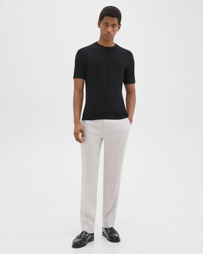 Men Theory Sweaters Cardigans Damian Tee In Cotton Black