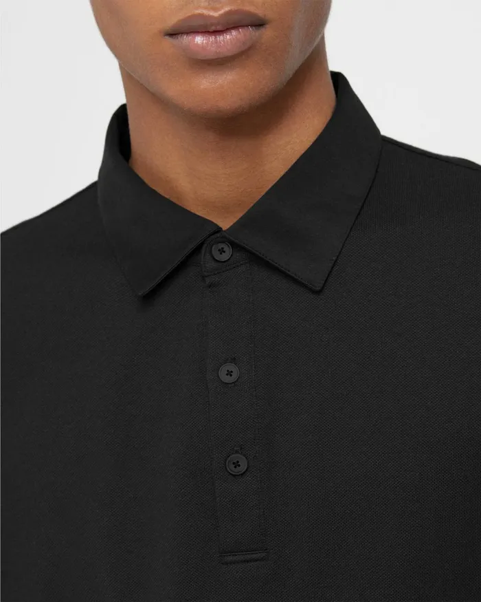 Men Theory TShirts Polos Joffrey Polo Shirt In Function Piqueacute Black