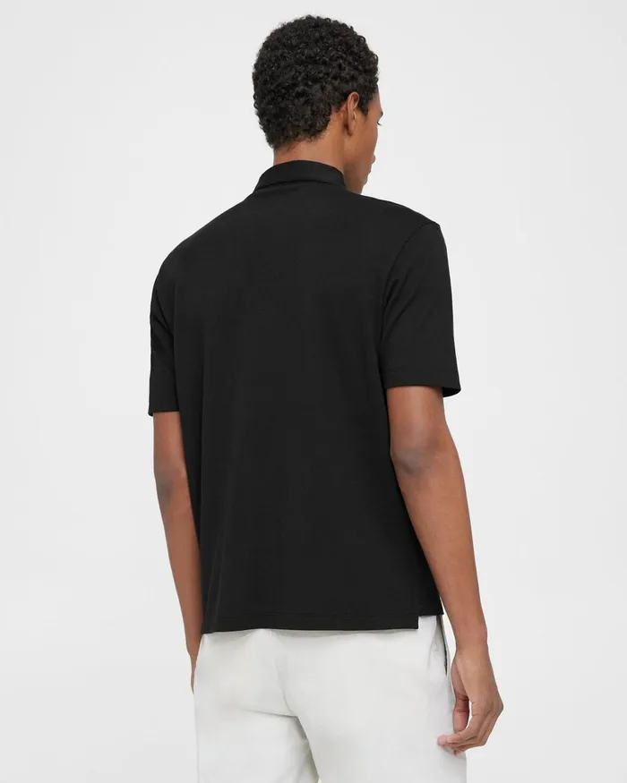 Men Theory TShirts Polos Joffrey Polo Shirt In Function Piqueacute Black
