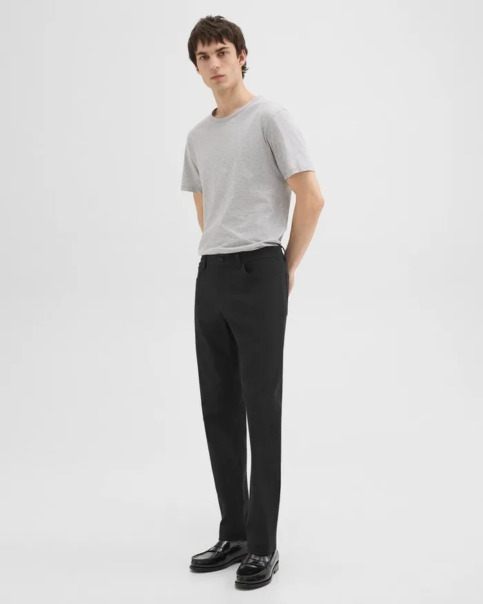 Men Theory TShirts Polos Precise Tee In Pima Cotton Jersey Charcoal Heather