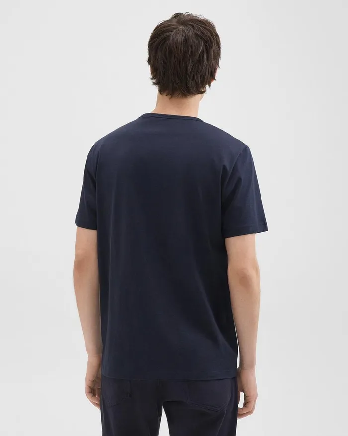 Men Theory TShirts Polos Precise Tee In Pima Cotton Jersey Eclipse