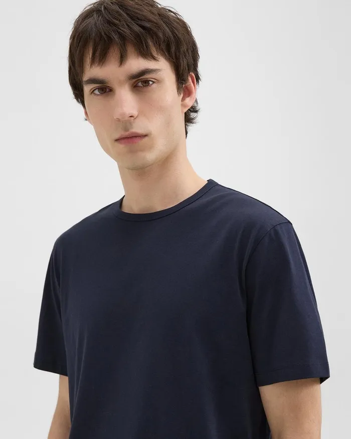 Men Theory TShirts Polos Precise Tee In Pima Cotton Jersey Eclipse