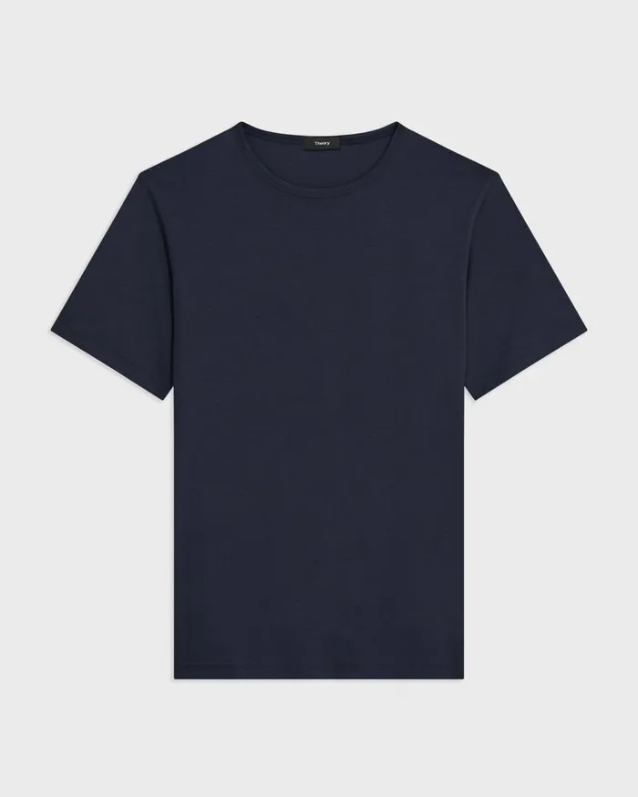 Men Theory TShirts Polos Precise Tee In Pima Cotton Jersey Eclipse