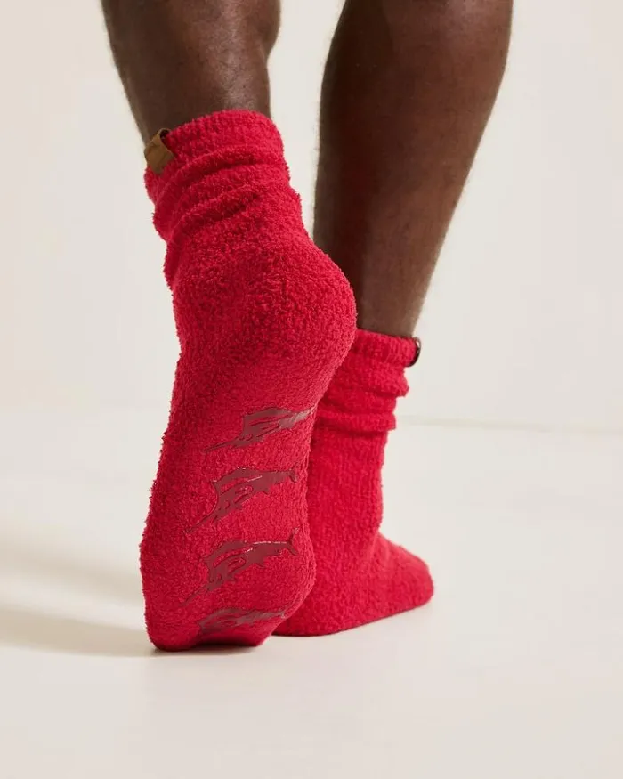 Men Tommy Bahama Loungewear and Pajamas Island Soft Lounge Socks Jester Red Men Tommy Bahama Loungewear and Pajamas Island Soft Lounge Socks Jester Red