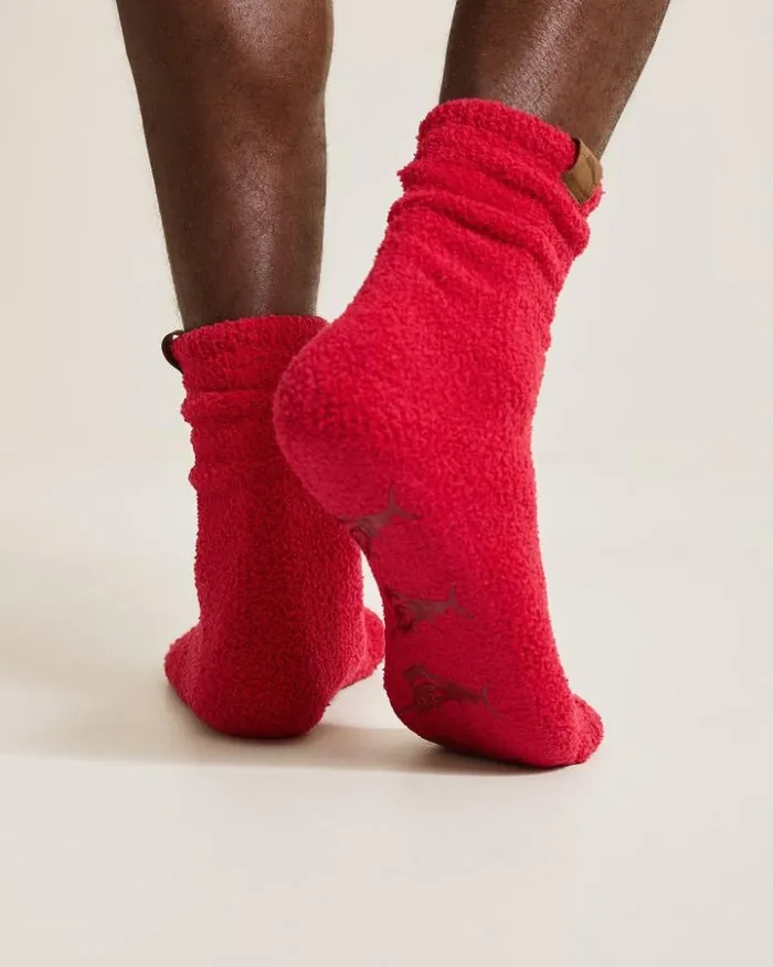 Men Tommy Bahama Loungewear and Pajamas Island Soft Lounge Socks Jester Red Men Tommy Bahama Loungewear and Pajamas Island Soft Lounge Socks Jester Red