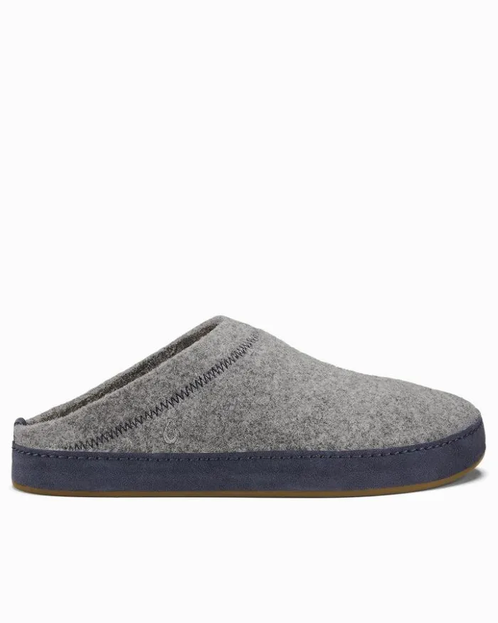 Men Tommy Bahama Loungewear and Pajamas OluKai Hmani Hulu Felt Mules Graphite