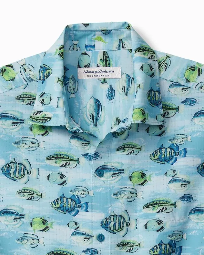 Men Tommy Bahama Shirts Bahama Coast Fintastic IslandZone Shirt Tidal Lagoon Men Tommy Bahama Shirts Bahama Coast Fintastic IslandZone Shirt Tidal Lagoon