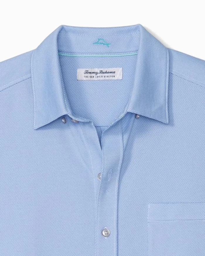 Men Tommy Bahama Shirts Big and Tall San Lucio Knit Stretch Shirt Rip Tide