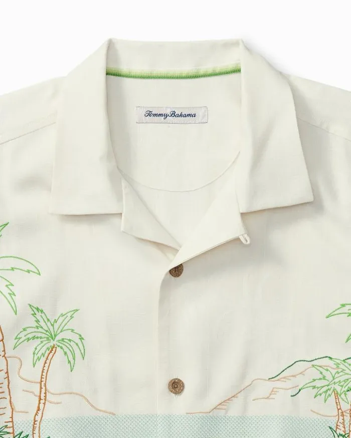 Men Tommy Bahama Shirts Bloom With A View Silk Camp Shirt Continental Men Tommy Bahama Shirts Bloom With A View Silk Camp Shirt Continental