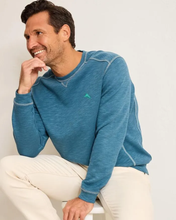 Men Tommy Bahama Sweatshirts Trinidad Crew Sweatshirt Kingfish