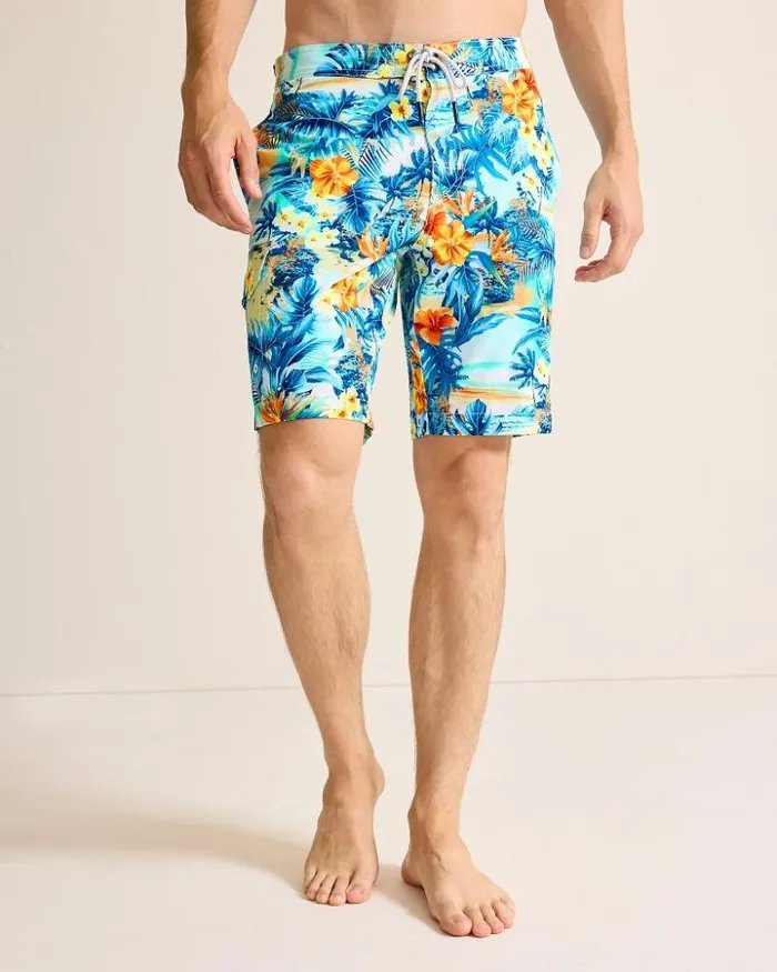 Men Tommy Bahama Swim and Boardshorts Baja Surfside Sounds 9Inch Boardshorts Kohala Teal Men Tommy Bahama Swim and Boardshorts Baja Surfside Sounds 9Inch Boardshorts Kohala Teal