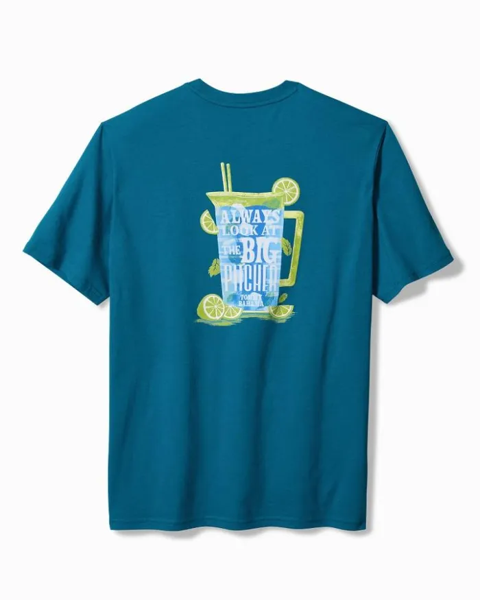Men Tommy Bahama TShirts Big and Tall Always Look At The Big Pitcher Graphic TShirt Blue Allure Men Tommy Bahama TShirts Big and Tall Always Look At The Big Pitcher Graphic TShirt Blue Allure