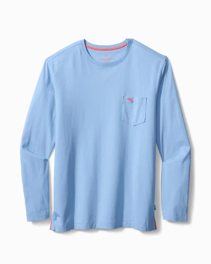 Men Tommy Bahama TShirts Big and Tall Bali Skyline LongSleeve TShirt Light Sky