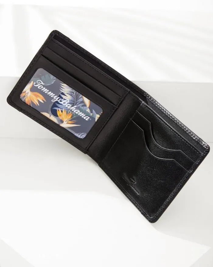 Men Tommy Bahama Wallets and Tech Accessories Contrast Binding Slimfold Wallet Blackcognac Men Tommy Bahama Wallets and Tech Accessories Contrast Binding Slimfold Wallet Blackcognac