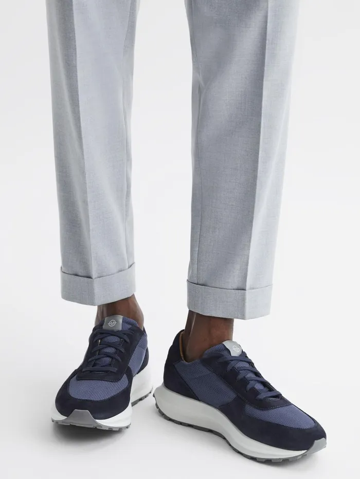 Men Trinity Tech Unseen Trinity Tech Trainers Bluenavy Reiss Trainers