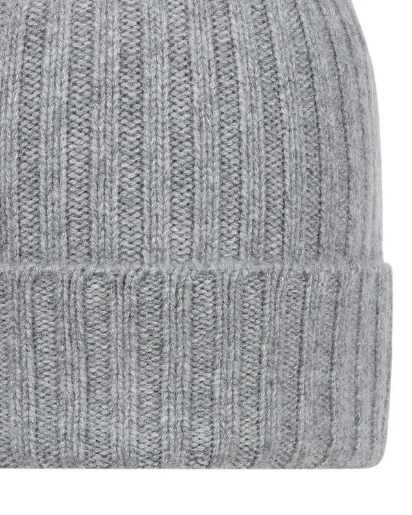 Men Unisex Chunky Ribbed Cashmere HatIn Flannel Grey Flannel Grey NPeal Hats