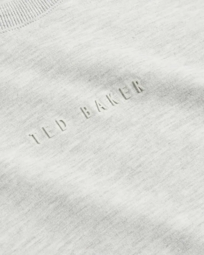 Men WISKIN 8211 Branded Regular Fit TShirt Greymarl Ted Baker Tops