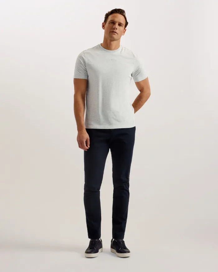 Men WISKIN 8211 Branded Regular Fit TShirt Greymarl Ted Baker Tops