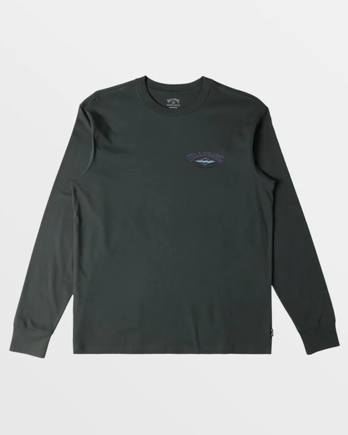 Mens ADiv Arch Long Sleeve TShirt Slate Green Billabong TShirts Mens ADiv Arch Long Sleeve TShirt Slate Green Billabong TShirts