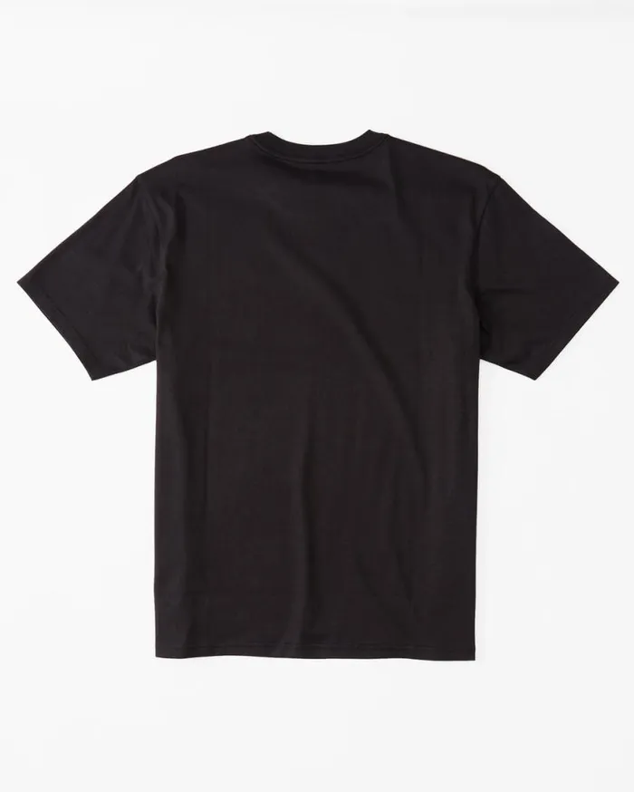 Mens Alaska Wave Organic TShirt Washed Black Billabong TShirts
