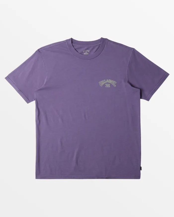 Mens Arch Wash TShirt Deep Plum Billabong TShirts Mens Arch Wash TShirt Deep Plum Billabong TShirts