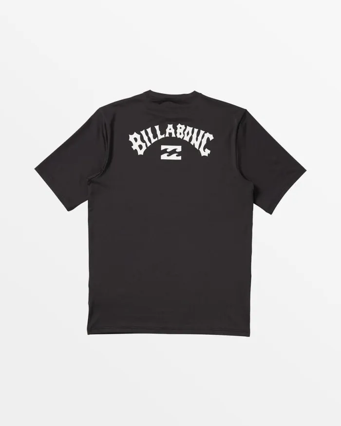 Mens Arch Wave Loose Fit Short Sleeve Surf Tee Black Billabong Rashguards and Surf Tees