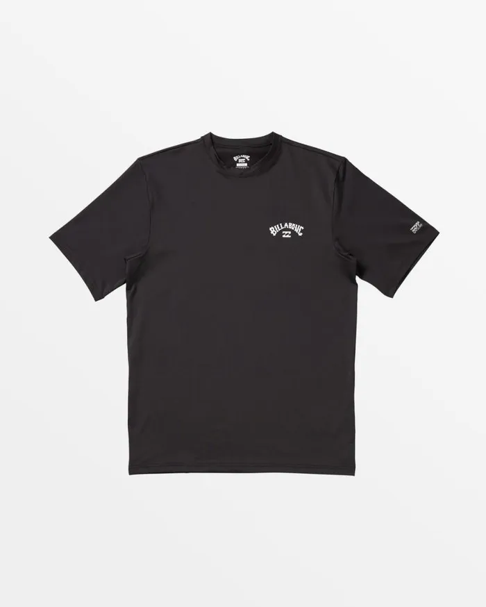 Mens Arch Wave Loose Fit Short Sleeve Surf Tee Black Billabong Rashguards and Surf Tees