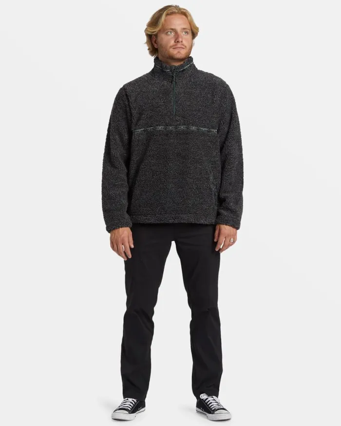 Mens Boundary Tombstone Fleece Half Zip Pullover Black Heather Billabong Hoodies and Fleece Mens Boundary Tombstone Fleece Half Zip Pullover Black Heather Billabong Hoodies and Fleece