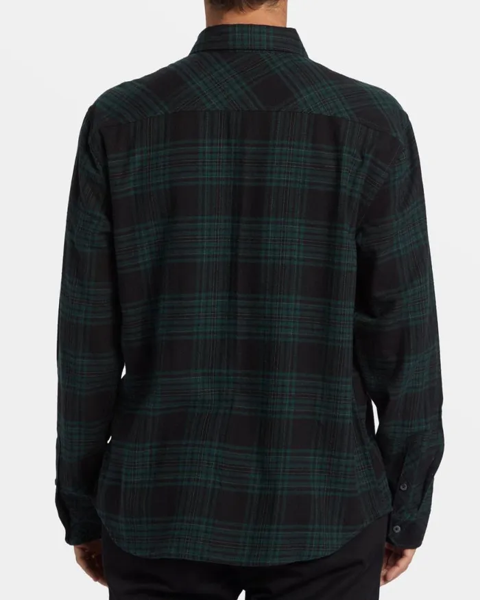 Mens Coastline Flannel Shirt Black Billabong Shirts Mens Coastline Flannel Shirt Black Billabong Shirts