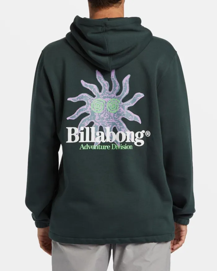 Mens Compass Hoodie Forest Green Billabong Hoodies and Fleece
