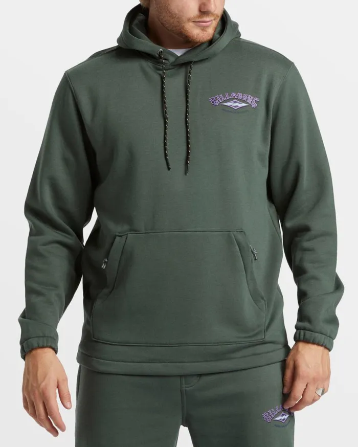 Mens Compass Pullover Sweatshirt Hunter Billabong Hoodies and Fleece