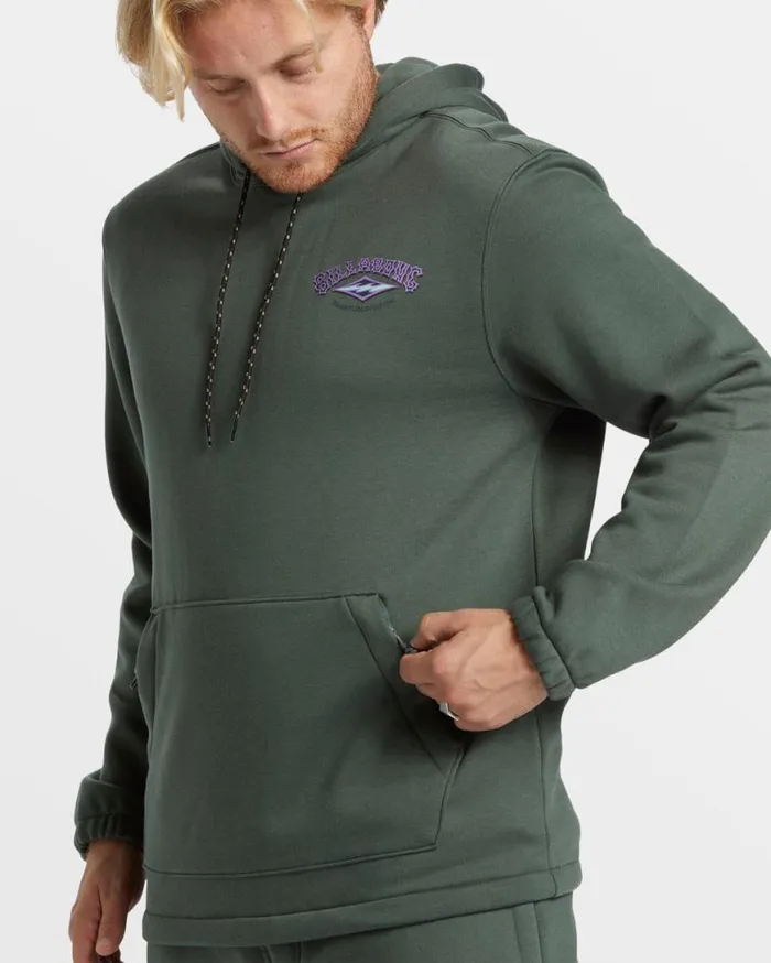Mens Compass Pullover Sweatshirt Hunter Billabong Hoodies and Fleece