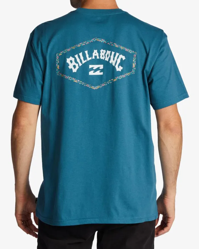 Mens Exit Arch TShirt Blue Lagoon Billabong TShirts